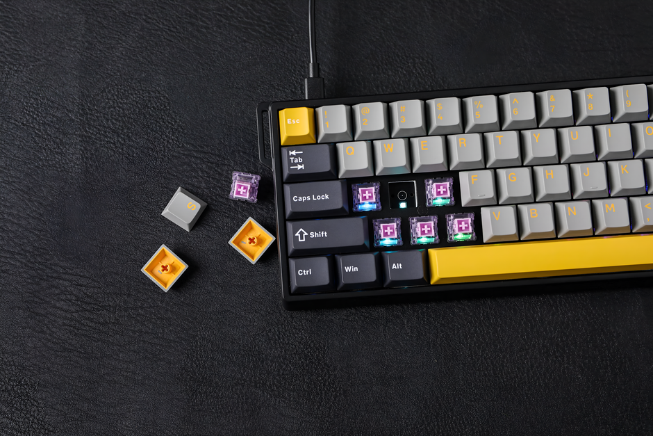 Teclado Mecánico Aula WIN68HE MAX Eng 65%, Black/Red, Switch Magnetico Wingchun | 380-AU-W68HEM1EN7 12 teclado aula win68he max landing 2